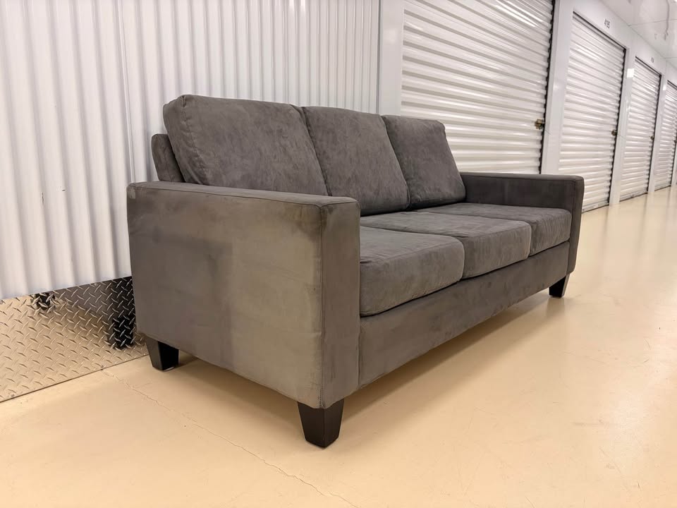 Grey 3-Seater Modern Couch