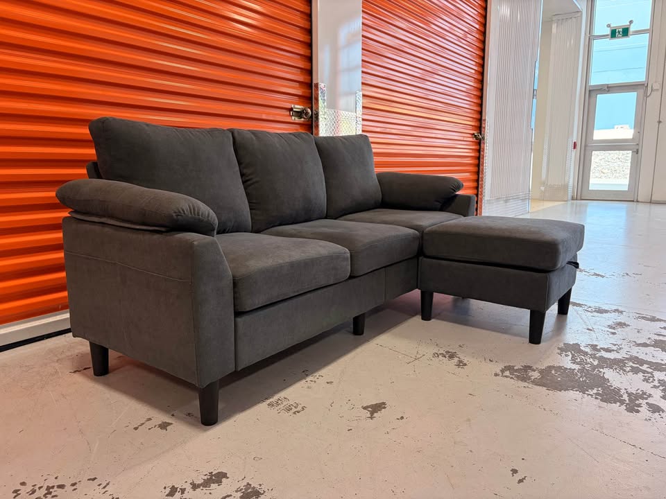 Apartment Sized Reversible Grey Sectional