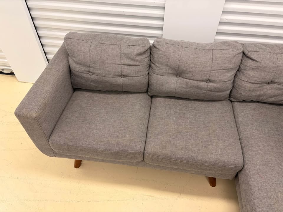 Modern Right Facing Grey Sectional