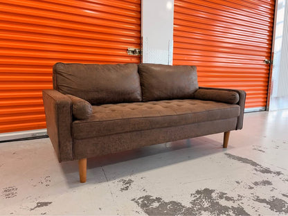 Like New Suede Modern Couch