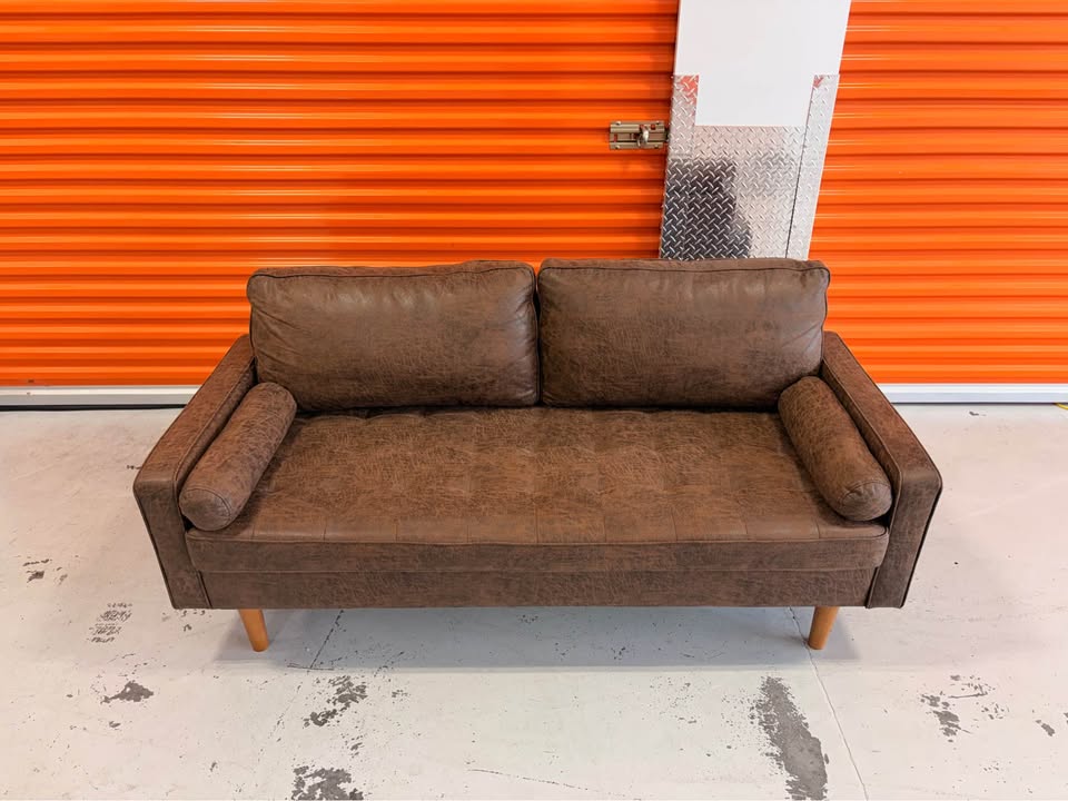 Like New Suede Modern Couch