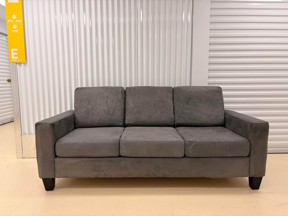 Grey 3-Seater Modern Couch