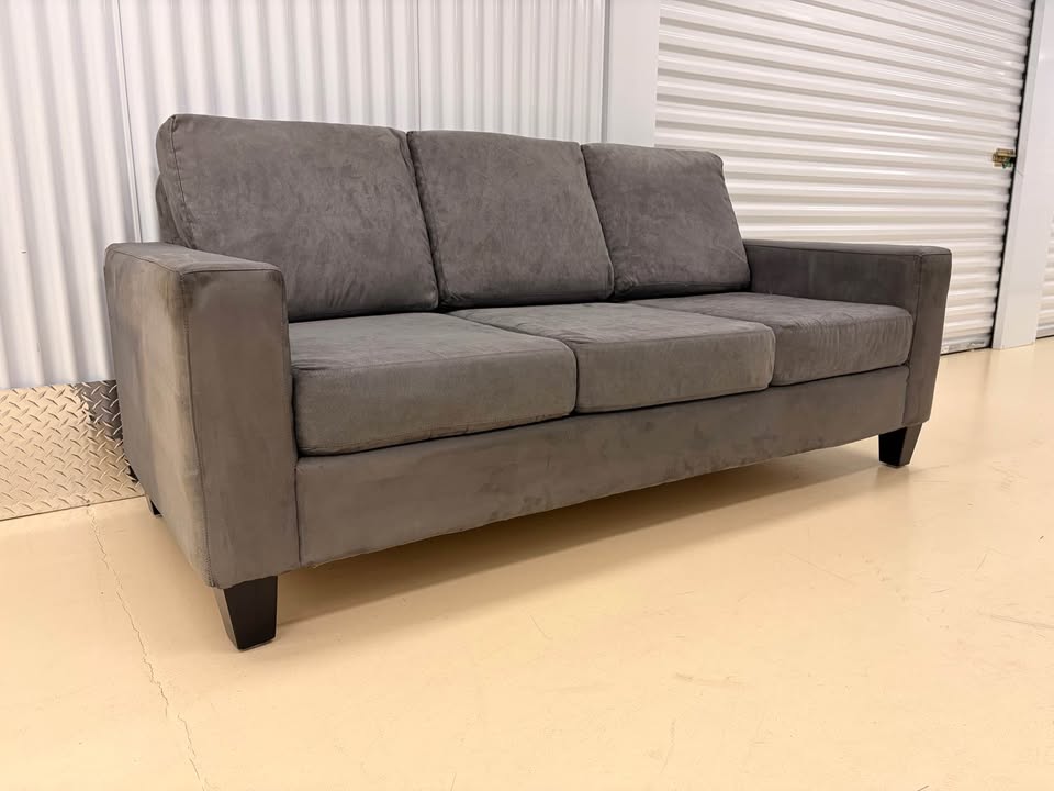 Grey 3-Seater Modern Couch