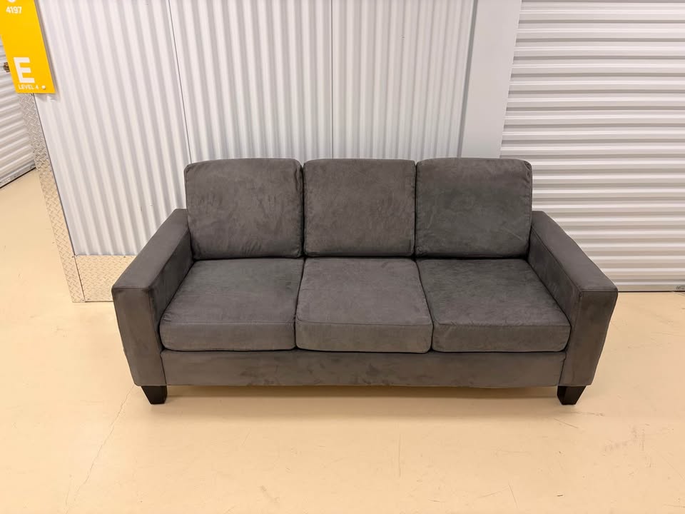 Grey 3-Seater Modern Couch
