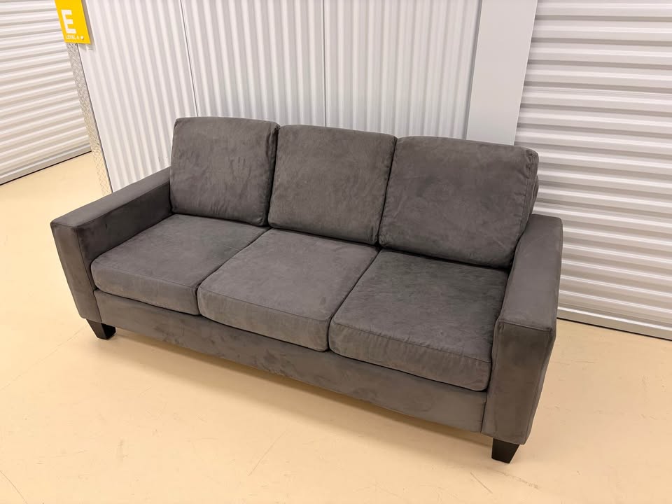 Grey 3-Seater Modern Couch