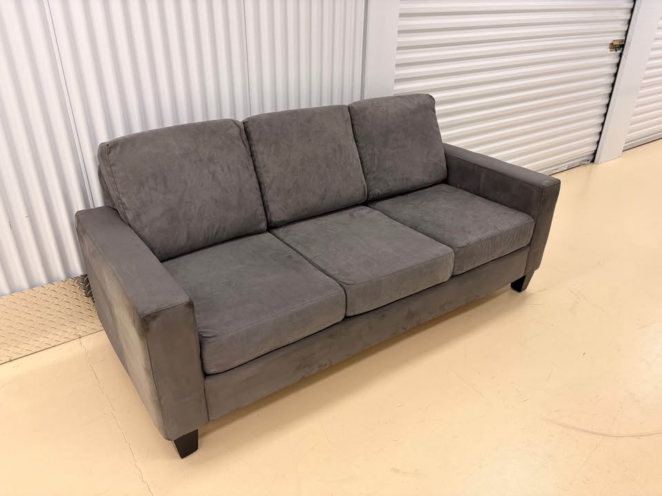 Grey 3-Seater Modern Couch