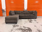 Big Left Facing Checkered Grey Sectional