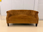 Tufted Gold Loveseat