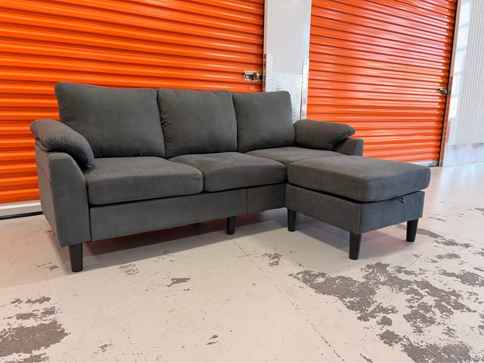 Apartment Sized Reversible Grey Sectional