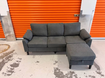 Apartment Sized Reversible Grey Sectional