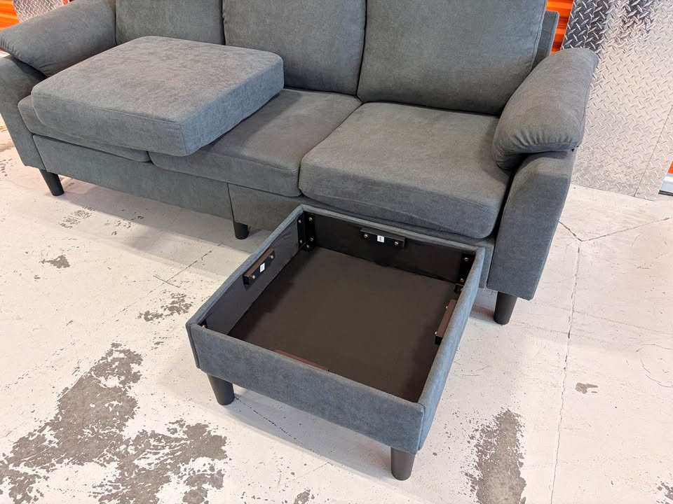 Apartment Sized Reversible Grey Sectional