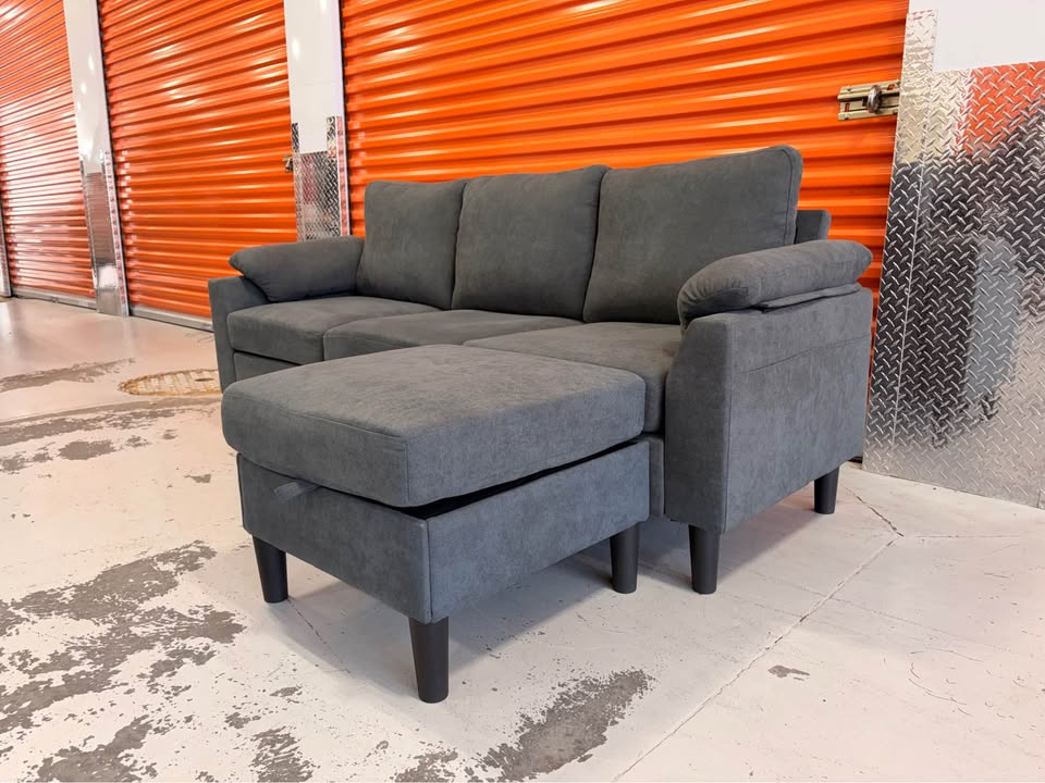 Apartment Sized Reversible Grey Sectional