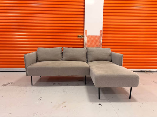 Grey Right Facing Apartment Sized Sectional