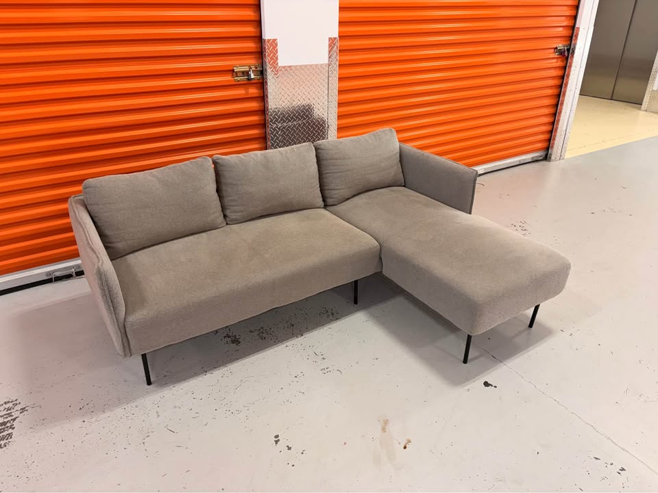 Grey Right Facing Apartment Sized Sectional
