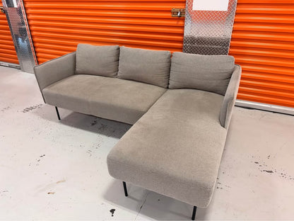 Grey Right Facing Apartment Sized Sectional