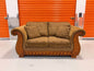 Loveseat with Wooden Accents