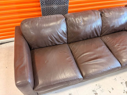 Leather Right Facing Sectional