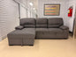Grey Pullout Sectional with Storage