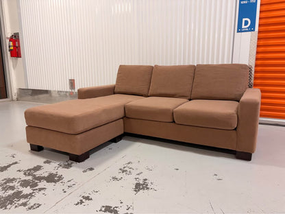 Reversible Brown Apartment Sectional