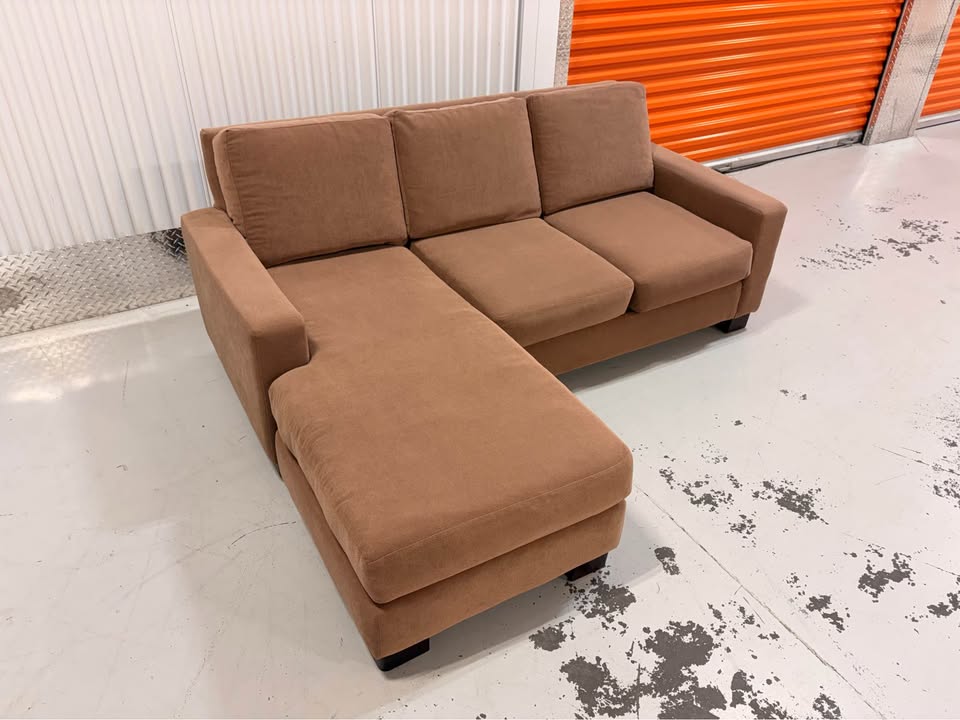 Reversible Brown Apartment Sectional