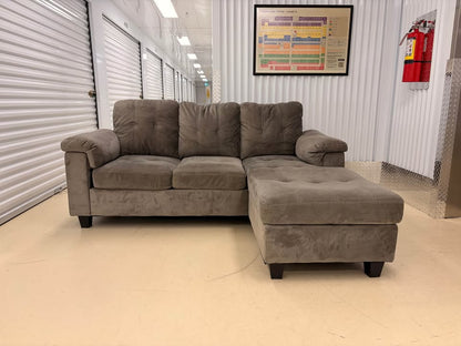 Grey Right Facing Apartment Size Sectional