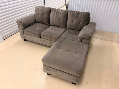 Grey Right Facing Apartment Size Sectional