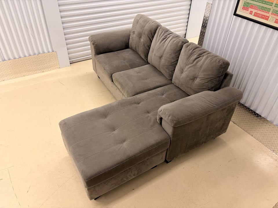 Grey Right Facing Apartment Size Sectional