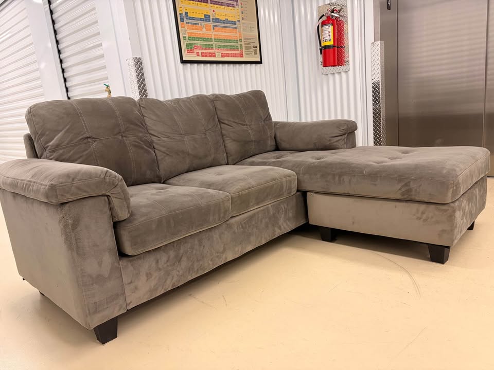 Grey Right Facing Apartment Size Sectional