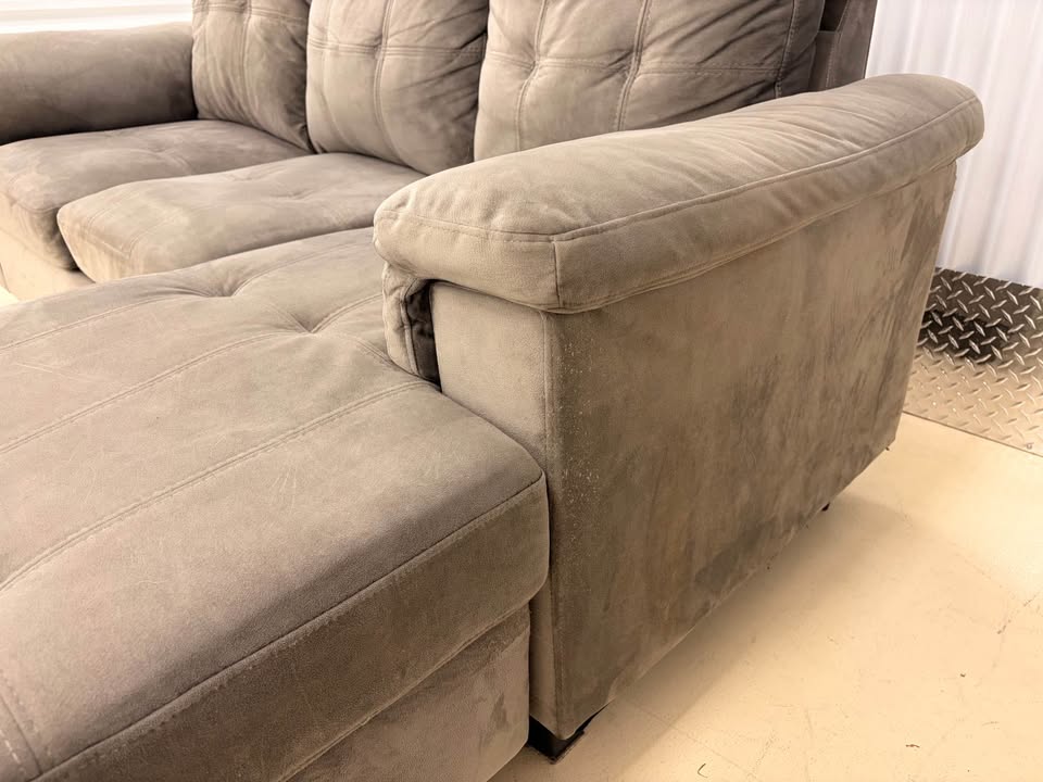 Grey Right Facing Apartment Size Sectional