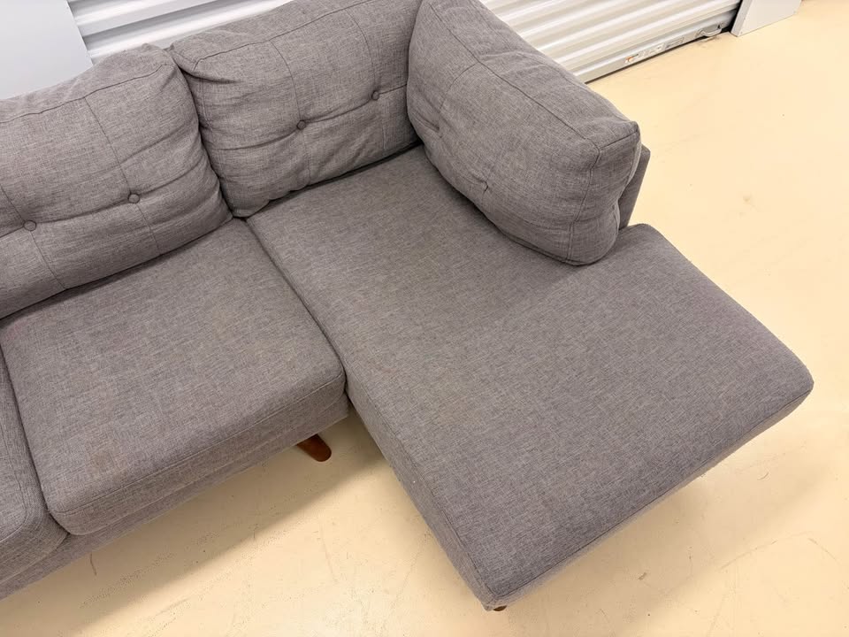 Modern Right Facing Grey Sectional