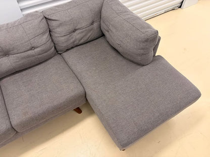 Modern Right Facing Grey Sectional