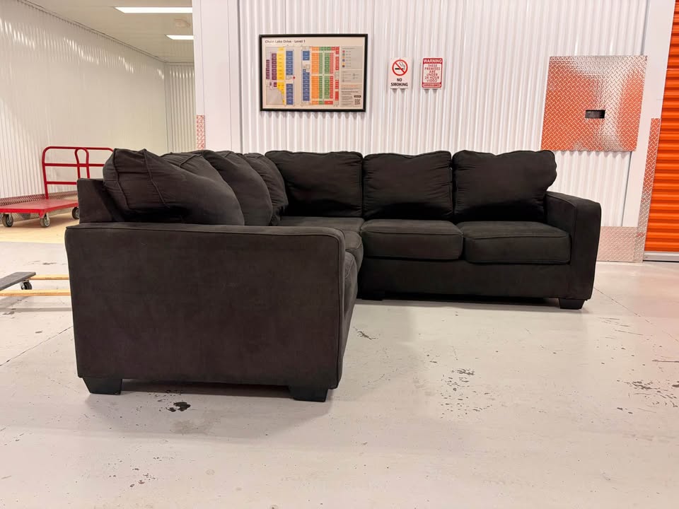 Large Charcoal Grey Sectional