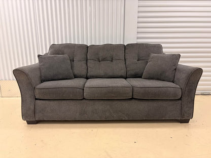 Comfy dark grey couch