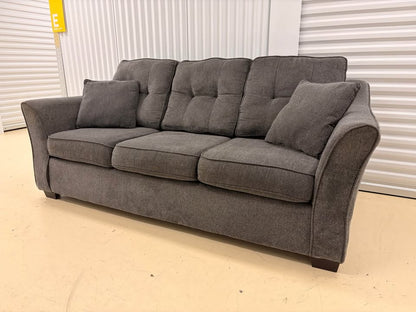 Comfy dark grey couch