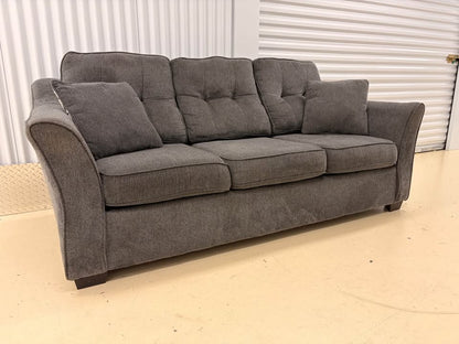 Comfy dark grey couch