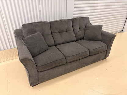 Comfy dark grey couch