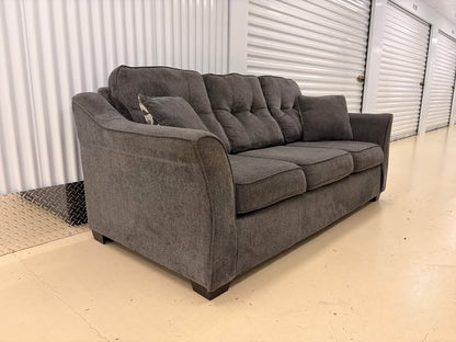 Comfy dark grey couch