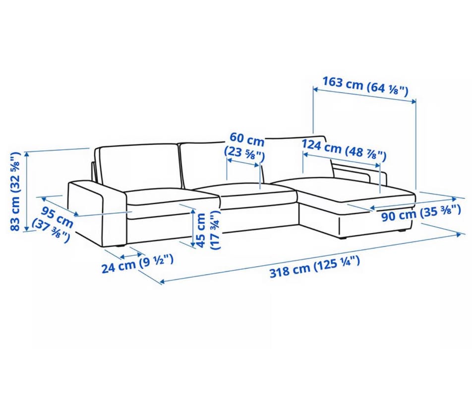 IKEA KIVIK Like New