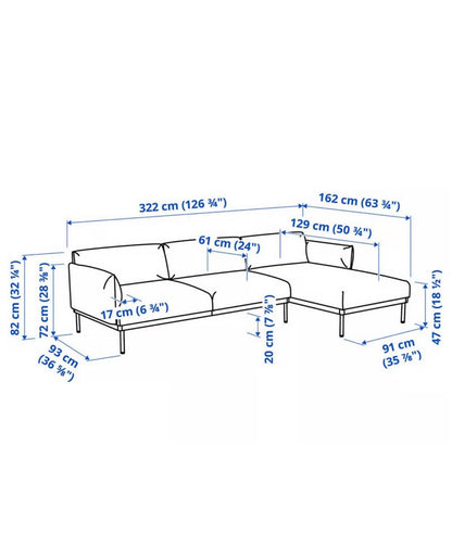 Comfy IKEA APPLARYD Sectional