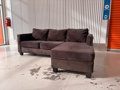 Big Reversible Brown Sectional