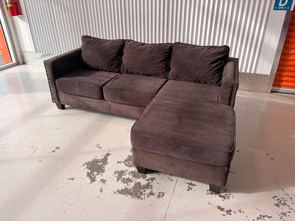 Big Reversible Brown Sectional