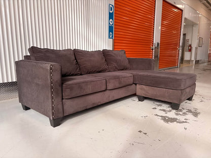 Big Reversible Brown Sectional