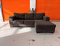 Big Comfy Chocolate Brown Reversible Sectional