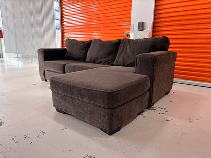 Big Comfy Chocolate Brown Reversible Sectional