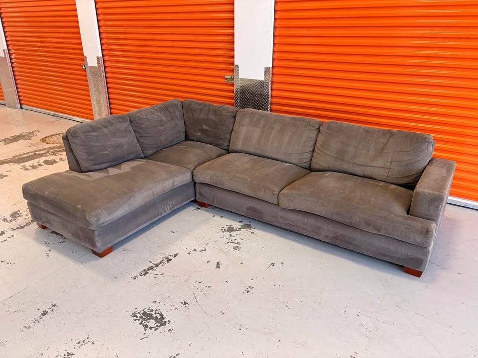 Big Comfy Left Facing Sectional