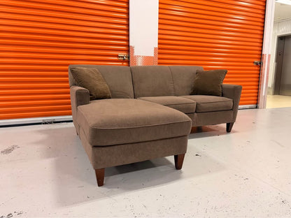 Comfy Brown Left Facing Sectional