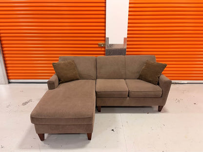 Comfy Brown Left Facing Sectional