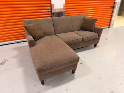 Comfy Brown Left Facing Sectional