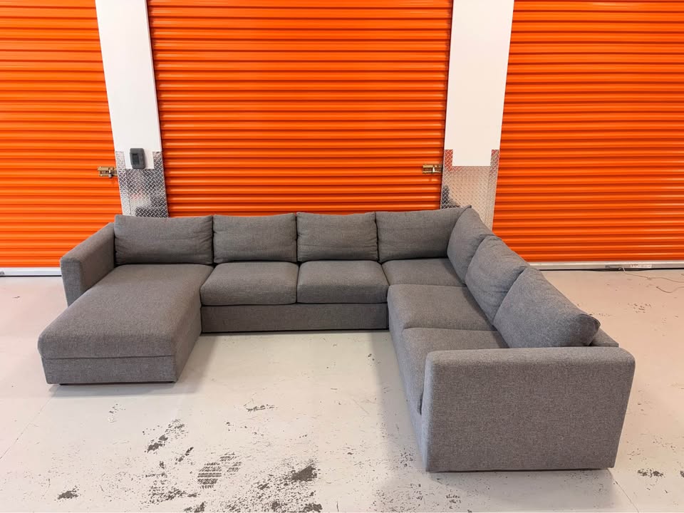 Huge Comfy Sectional with Storage Chaise