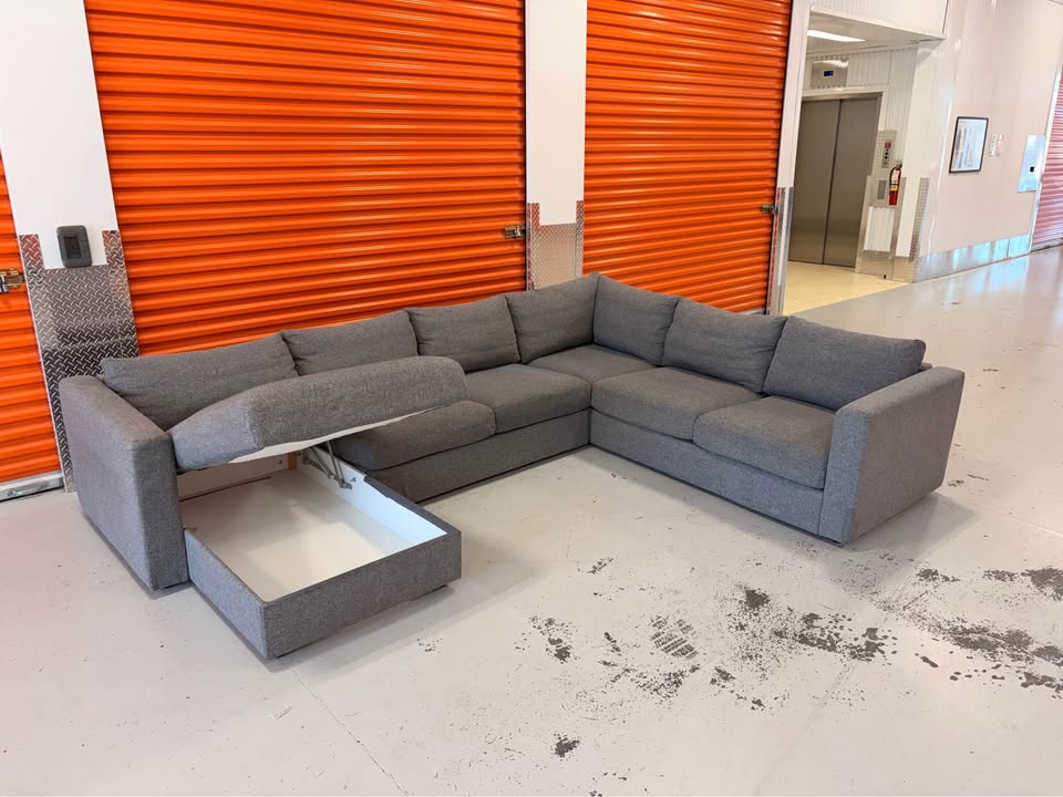 Huge Comfy Sectional with Storage Chaise